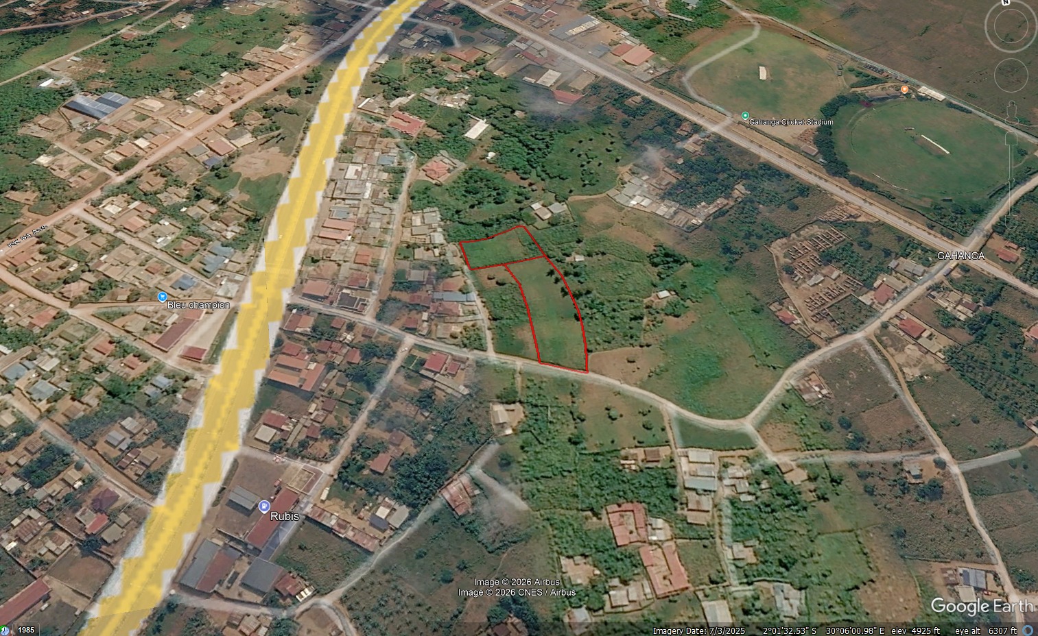 CR 161 LAND FOR SALE IN GAHANGA, KICUKIRO
